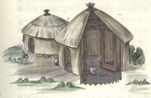 黃土地區河北武安磁山的建筑文化遺址仿制圖