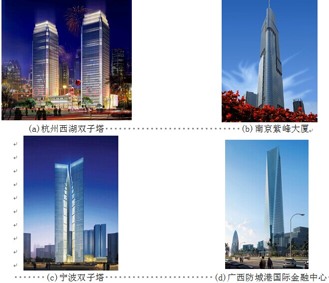 圖2-59  杭州等四城市的400、500m以上的高樓